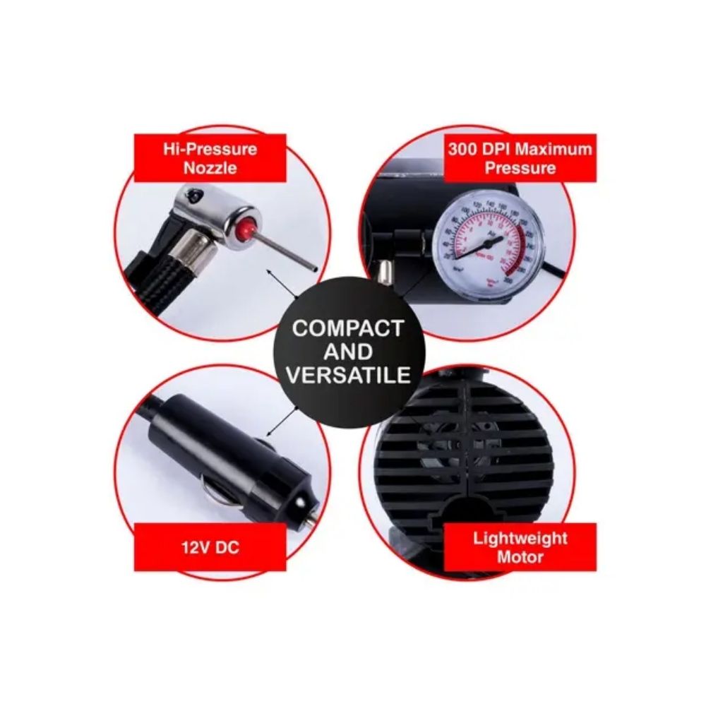 Handy Hardware 12V Mini Air Compressor - 300 PSI