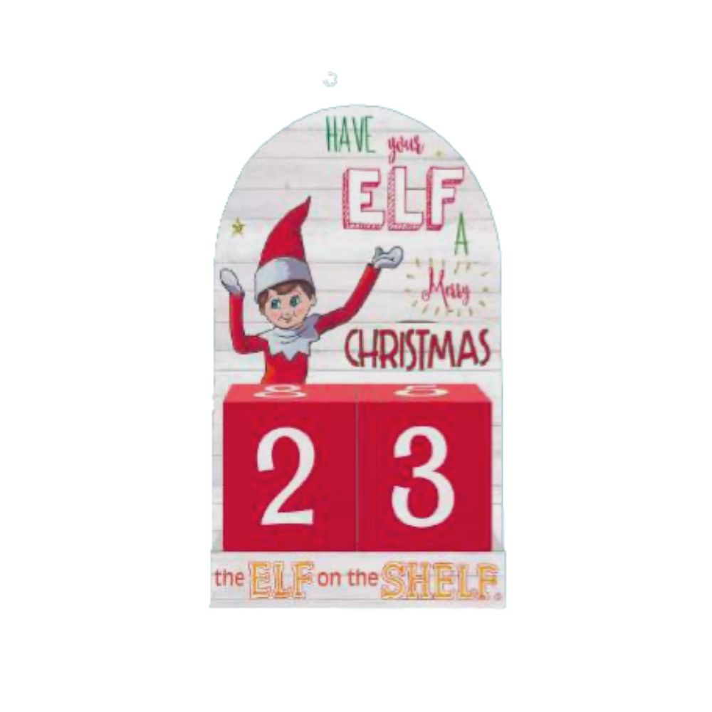 Countdown To Christmas Wooden Block Calendar