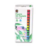 Educational Colours Fluoro Oil Pastels 12 Pack