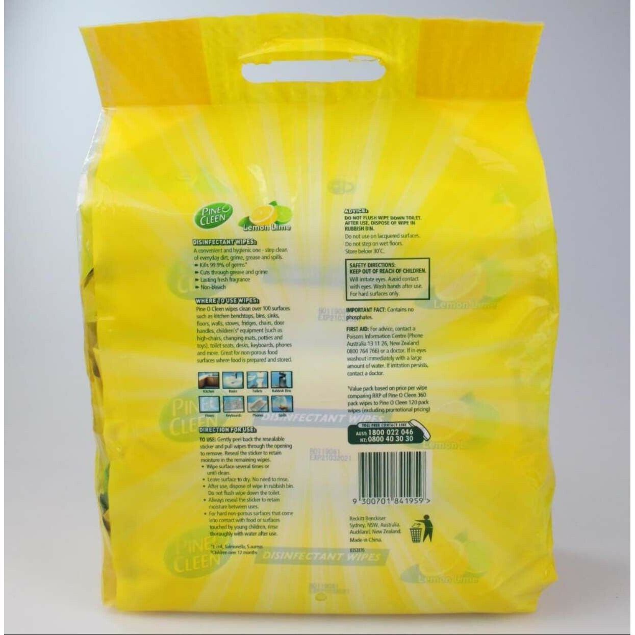 Pine O Cleen: Disinfectant Wipes (3 Pack)