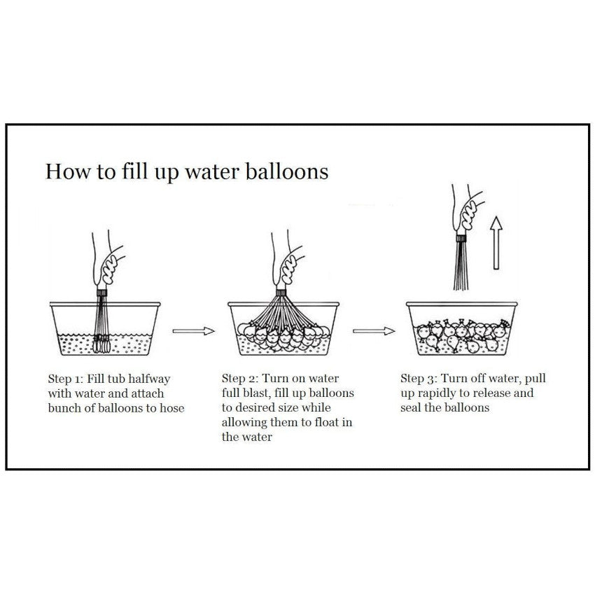 Quickfill Water Balloons - 37 Instant Water Balloons (3 pack)