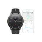 Withings Steel Sport Hybrid Smartwatch with Heart Monitoring Fitness Activity Tracking & GPS - Black