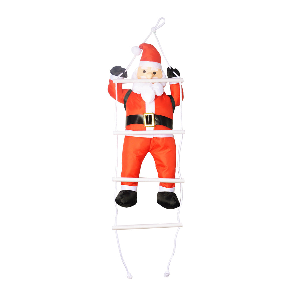 LED Climbing Santa on Ladder 4m