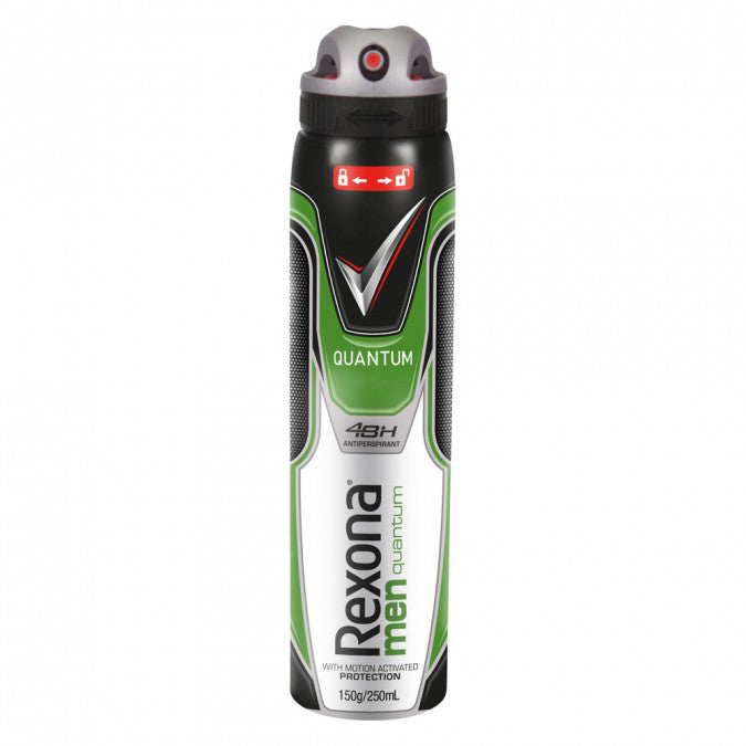 6 Pack x Rexona Quantum Men Deodorant - 145g/250ml