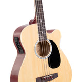 Acoustic Bass Guitar Karrera 43in with electric pickup - Natural