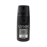 2 x Lynx Black Deodorant Bodyspray All Day Fresh - 155mL