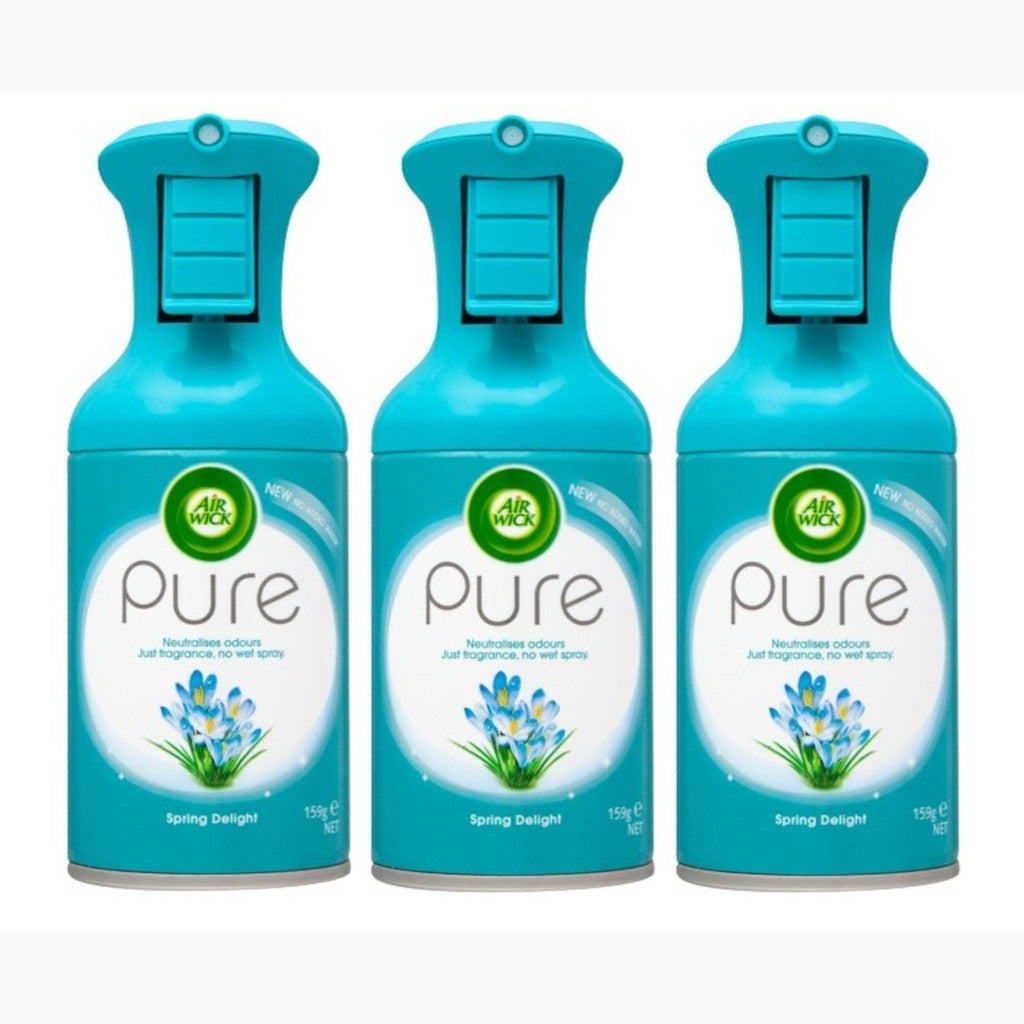 3 x Air Wick Pure Aerosol Spring Delight 159g Smooth Sales