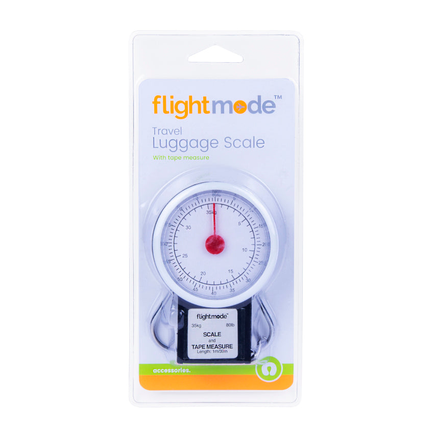 Flightmode Analogue Travel Luggage Scale with Tape Measure
