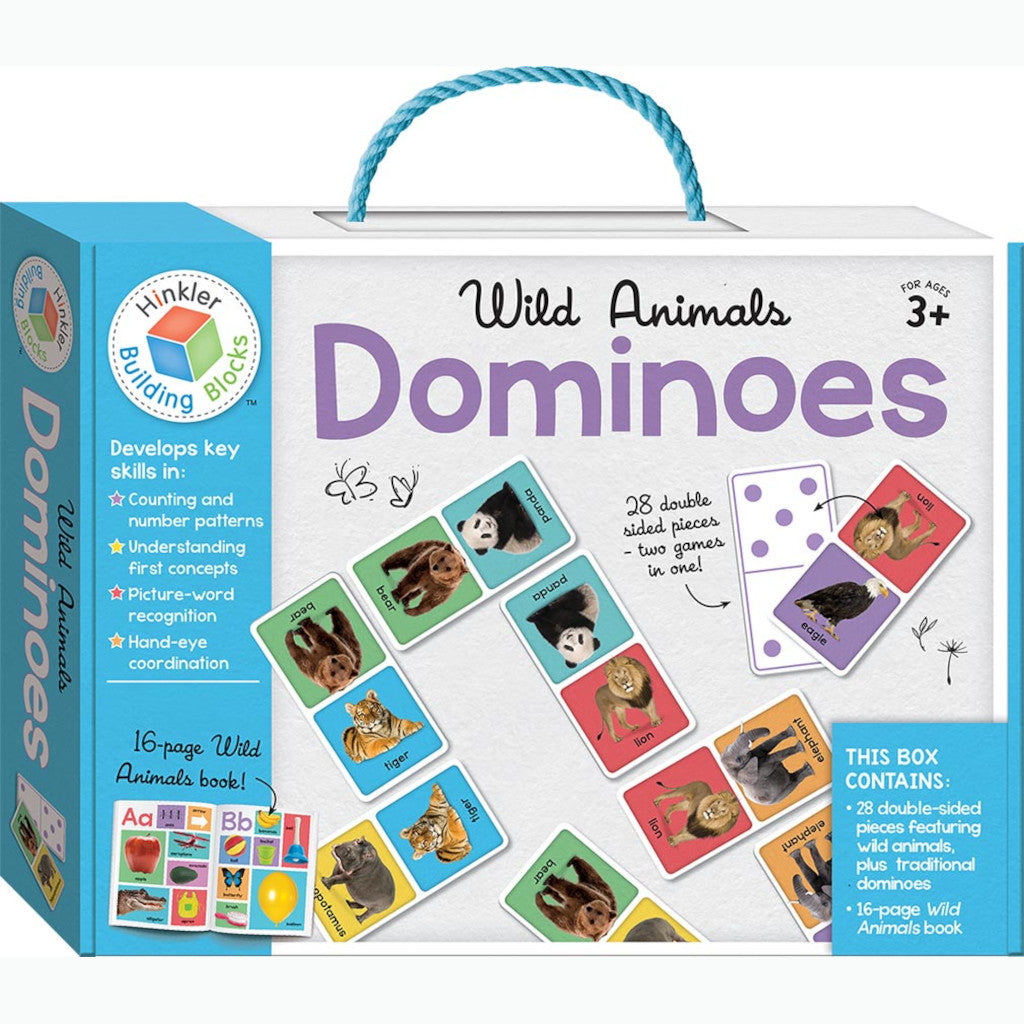 Hinkler Wild Animals Building Blocks Dominoes