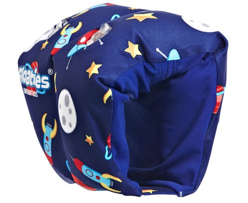 Floaties Kids’ Armbands - Blue Rocket Ship 2-6 years