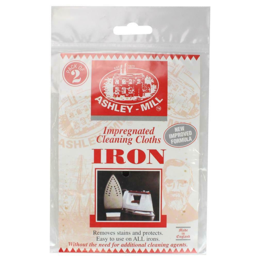2 Pack x Ashley-Mill Impregnated Cleaning Cloth For Iron 2pc