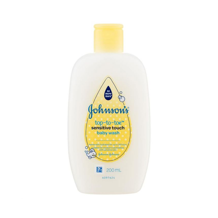 2 Pack x Johnson's Top-To-Toe Sensitive Touch Baby Wash - 200mL