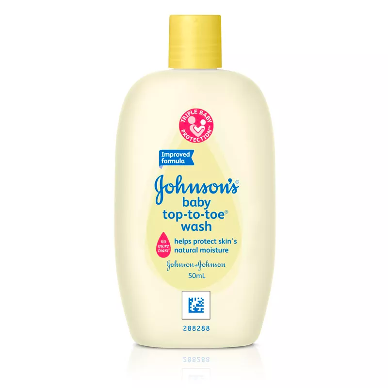 12 Pack x Johnson's Top-To-Toe Sensitive Touch Baby Wash - 50mL
