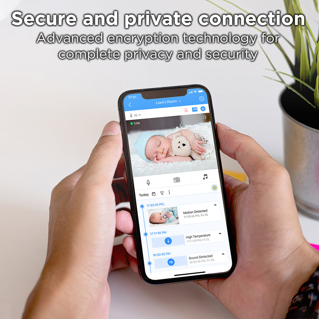 Motorola Ease44CONNECT Wi-Fi Video Baby Monitor with 4.3" HD Color Screen