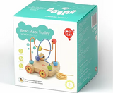 Lucy & Leo Bead Maze Trolley Wooden Toy Set