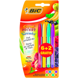 6 x BIC Cristal Pocket Scents Scented Pens (Value Pack of 6 + 2 Free)