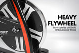 Powertrain Home Gym Flywheel Exercise Spin Bike - Black