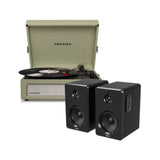 Crosley Voyager Bluetooth Portable Turntable + Bundled Majority D40 Bluetooth Speakers
