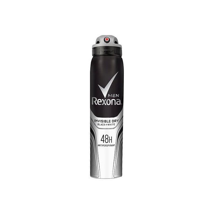 2 Pack x Rexona Men Invisible Dry Black & White Anti-Perspirant Deodorant 150g