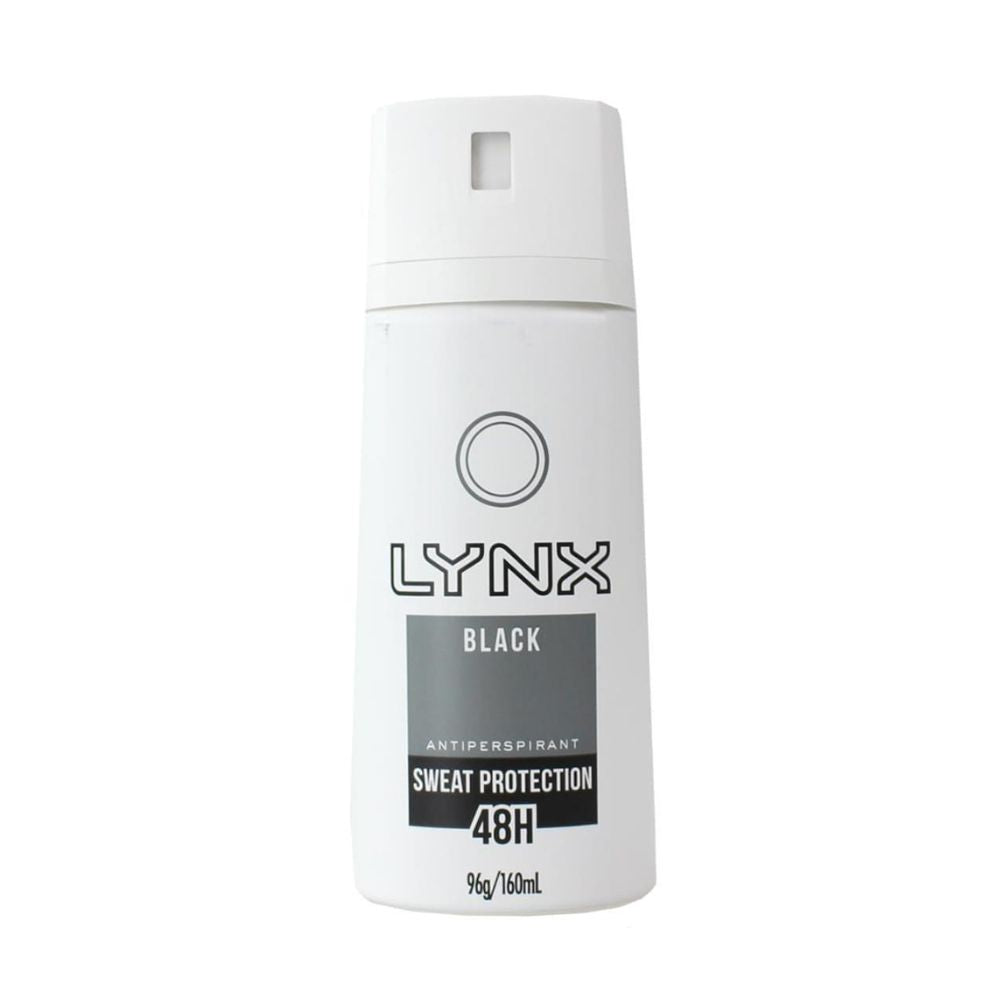 6 Pack x Lynx Black Antiperspirant 48Hr Sweat Protection - 160mL