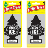 2 x Little Trees Air Freshener - Black ice