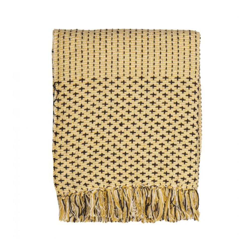 Emporium Nova Throw 130x156cm - Mustard