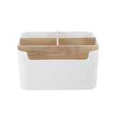 Bano Organiser 5 Section Bamboo Bathroom/Home Storage Box