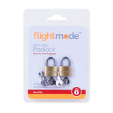 Flightmode Mini Key Brass Padlocks