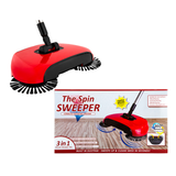 The Spin Sweeper Cordless Rotating Broom - Red