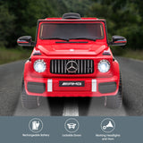 Mercedes Benz AMG G63 Licensed Kids Ride On Electric Car Remote Control - Red