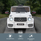Mercedes Benz AMG G63 Licensed Kids Ride On Electric Car Remote Control - White