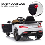 Mercedes Benz Licensed Kids Electric Ride On Car Remote Control White