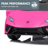Lamborghini Performante Kids Electric Ride On Car Remote Control by Kahuna - Pink