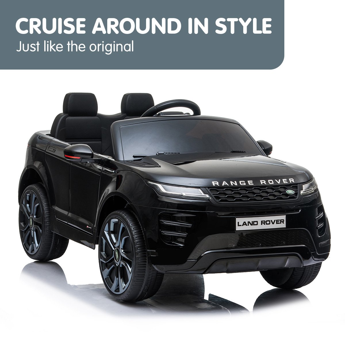Land Rover Licensed Kids Electric Ride On Car Remote Control - Black
