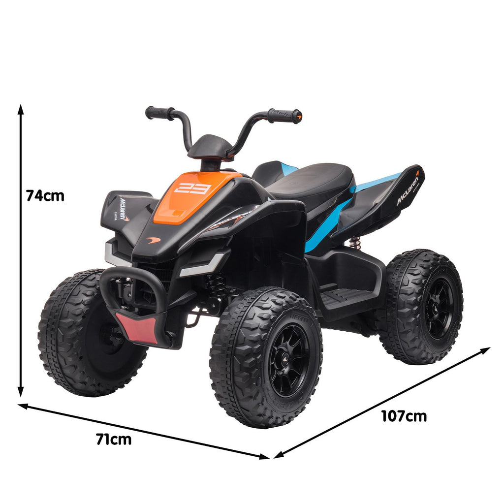 MCL35 McLaren Ride On Electric Quad Bike - Black