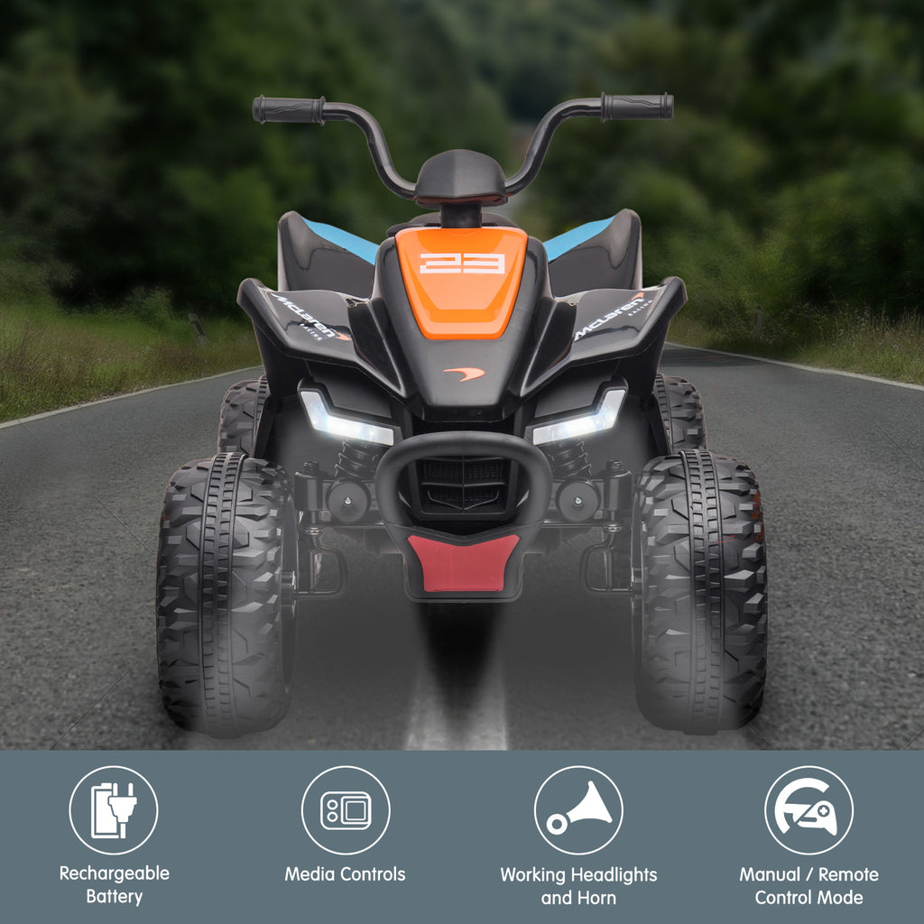 MCL35 McLaren Ride On Electric Quad Bike - Black