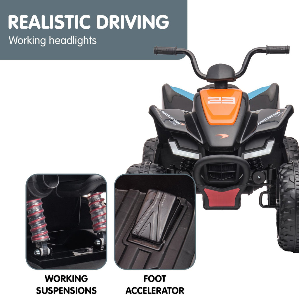 MCL35 McLaren Ride On Electric Quad Bike - Black