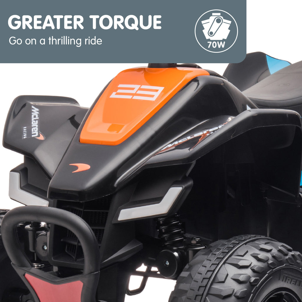 MCL35 McLaren Ride On Electric Quad Bike - Black