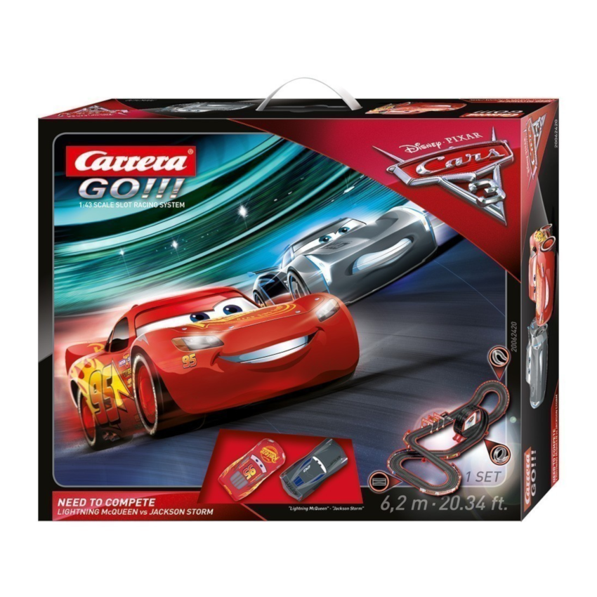 Carrera GO!!! Cars 3 Need To Compete Slot Racing Set