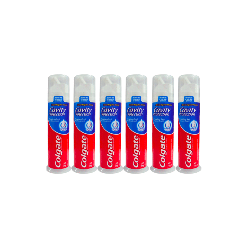 6 Pack x Colgate Cavity Protection Toothpaste Pump 130g