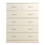 Tallboy Dresser 6 Chest of Drawers Storage Cabinet 85 x 39.5 x 105cm