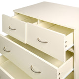 Tallboy Dresser 6 Chest of Drawers Storage Cabinet 85 x 39.5 x 105cm