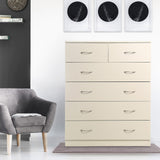 Tallboy Dresser 6 Chest of Drawers Storage Cabinet 85 x 39.5 x 105cm