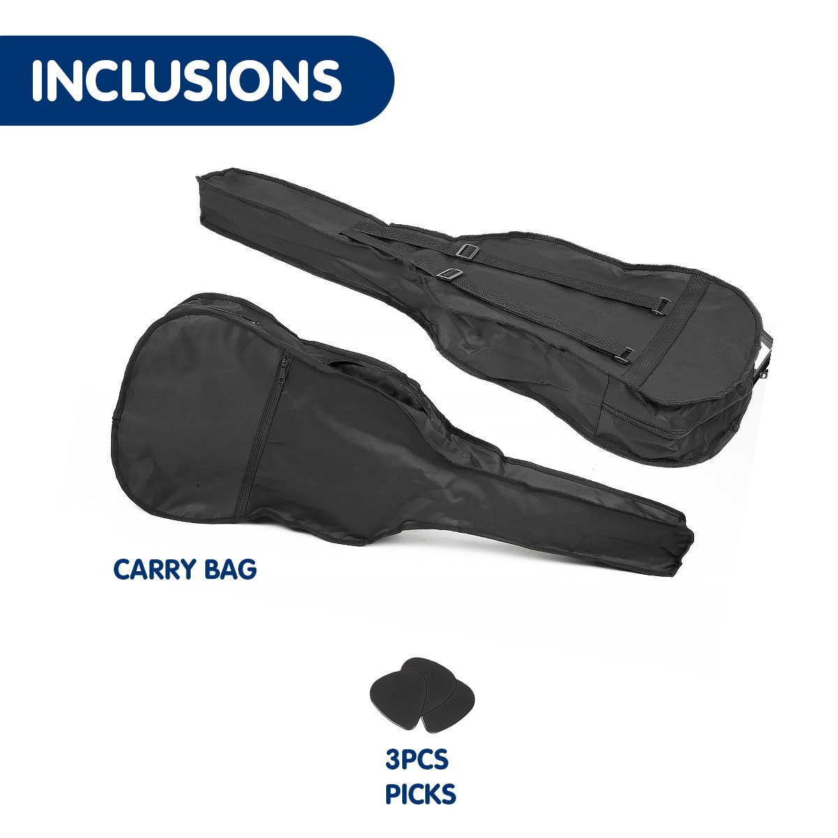 Karrera Childrens Acoustic Guitar Kids- Black
