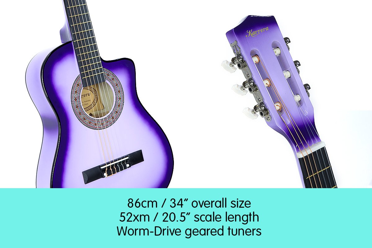 Childrens Acoustic Guitar Kids - Purple