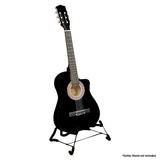 38in Cutaway Acoustic Guitar with guitar bag - Black