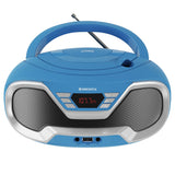 Oakcastle CD200 Portable Bluetooth CD Player-Blue