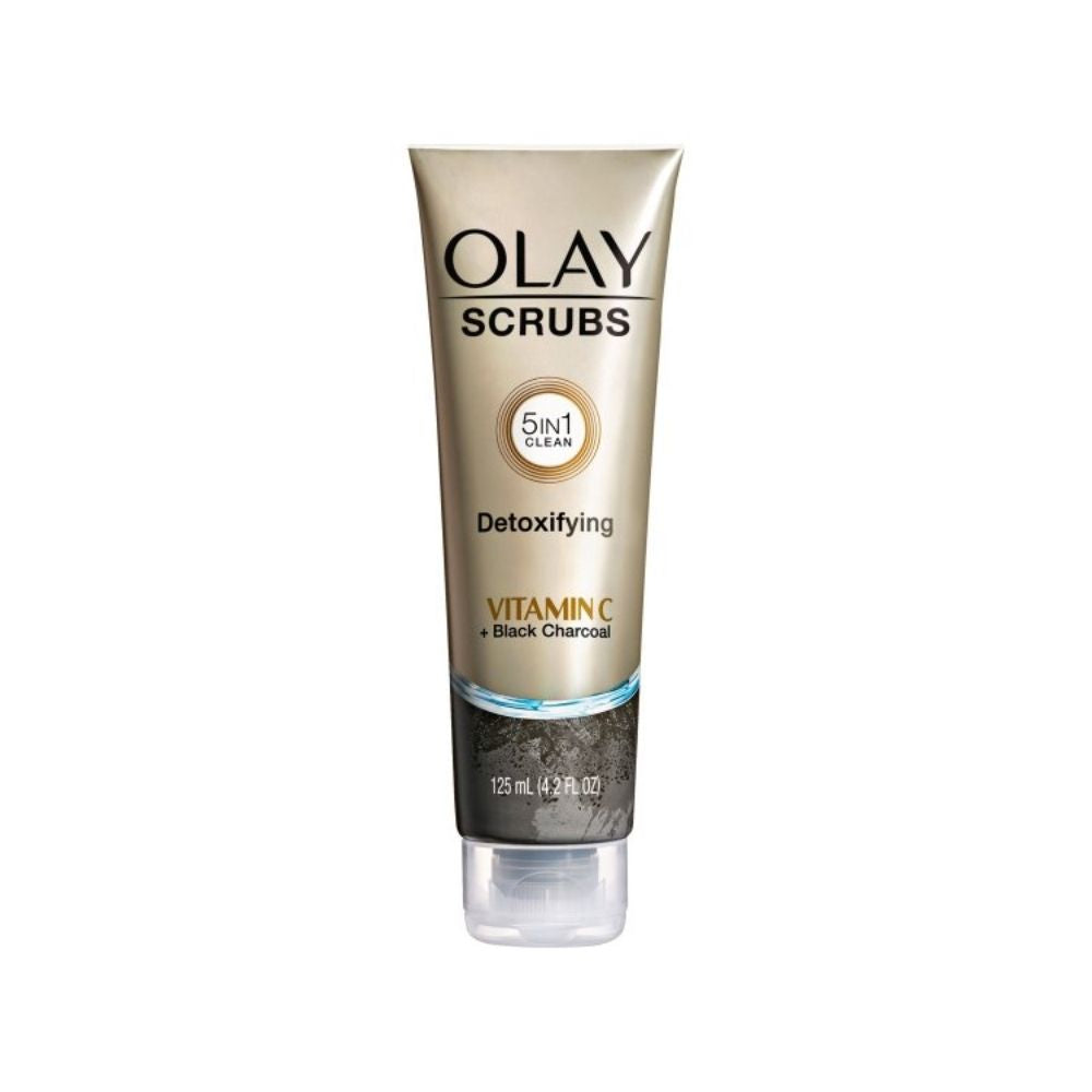 Olay Scrubs 5-in-1 Detoxifying Vitamin C + Black Charcoal 125ml