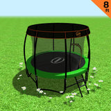 Kahuna Trampoline 8 ft with Roof - Green