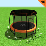 Kahuna Trampoline 10 ft with Roof - Orange